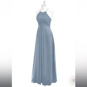 EUC Azazie Ginger Dress - Dusty Blue 🩵